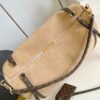 Louis Vuitton Large Handbag in Apricot Suede