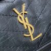 Yves Saint Laurent Carryall PM in Oiled Black and Gold