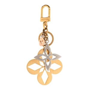 1 Louis Vuitton Malletage Floral Keychain