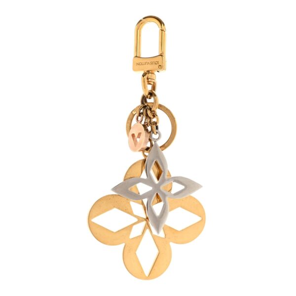Louis Vuitton Malletage Floral Keychain