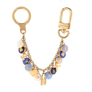 1 Louis Vuitton Candy Keychain Bag Charm Blue