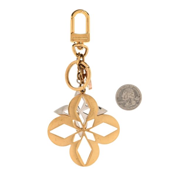 Louis Vuitton Malletage Floral Keychain