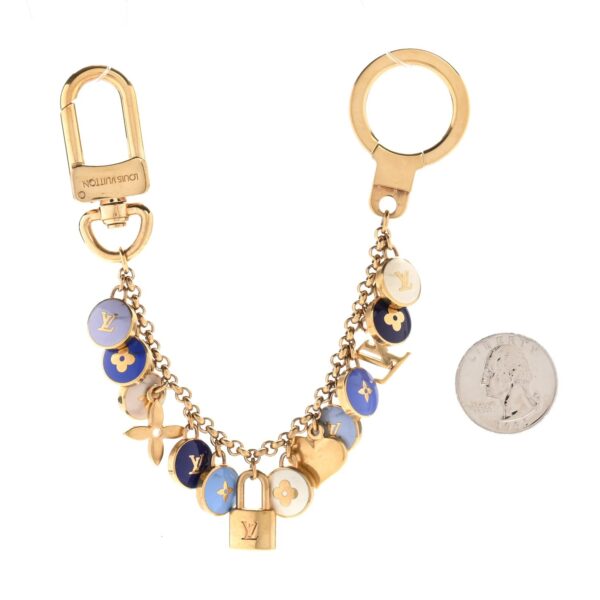 Louis Vuitton Candy Keychain Bag Charm Blue