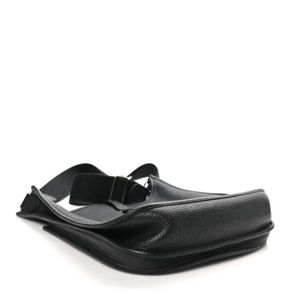 HERMES Taurillon Clemence Evelyne III PM Black 2 HERMES Taurillon Clemence Evelyne III PM Black