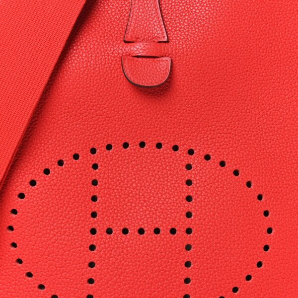 HERMES Taurillon Clemence Evelyne III PM de Coeur 4 HERMES Taurillon Clemence Evelyne III PM de Coeur