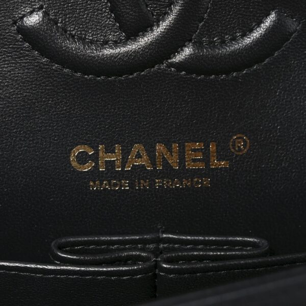 Chanel Caviar Chevron Quilted Small Double Flap Black 4 Chanel Caviar Chevron Quilted Small Double Flap Black