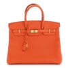 Hermès Togo Birkin 35 Bag Feu