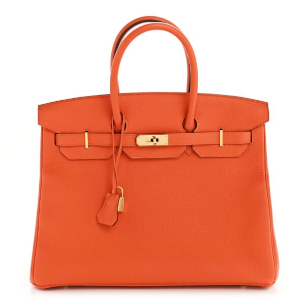 Hermès Togo Birkin 35 Bag Feu