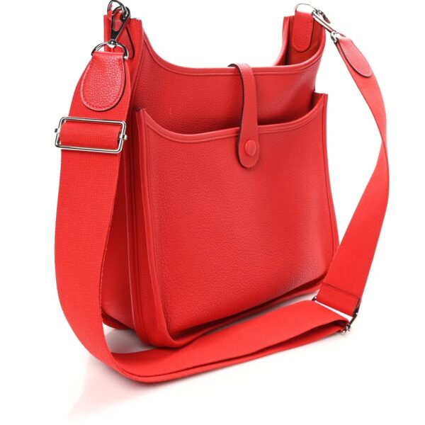 HERMES Taurillon Clemence Evelyne III PM de Coeur 1 HERMES Taurillon Clemence Evelyne III PM de Coeur